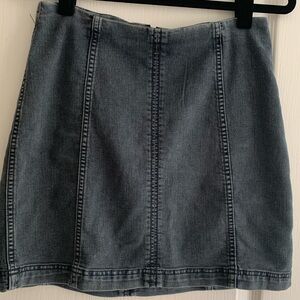 Free People Denim Mini Skirt paneled size 6